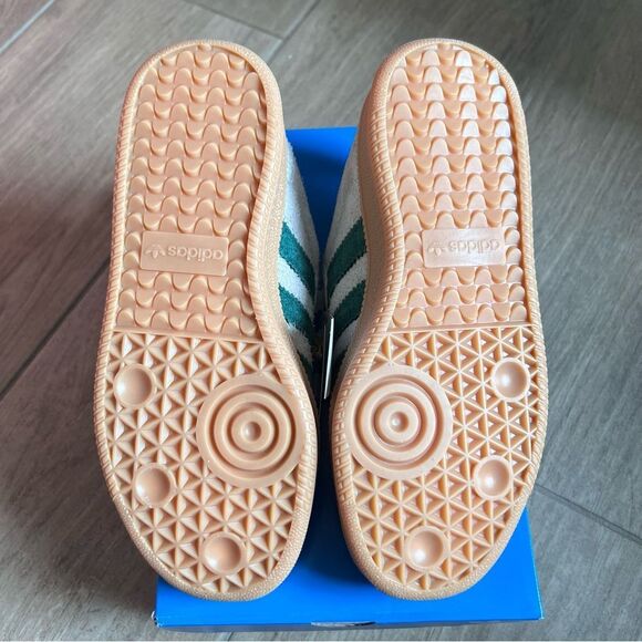 Adidas *NWT* unisex Samba XLG Shoes in Putty Grey / Collegiate Green / Gum - Picture 10 of 10